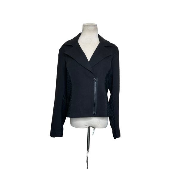Donna Degnan black moto jacket size 12 - Picture 5 of 12